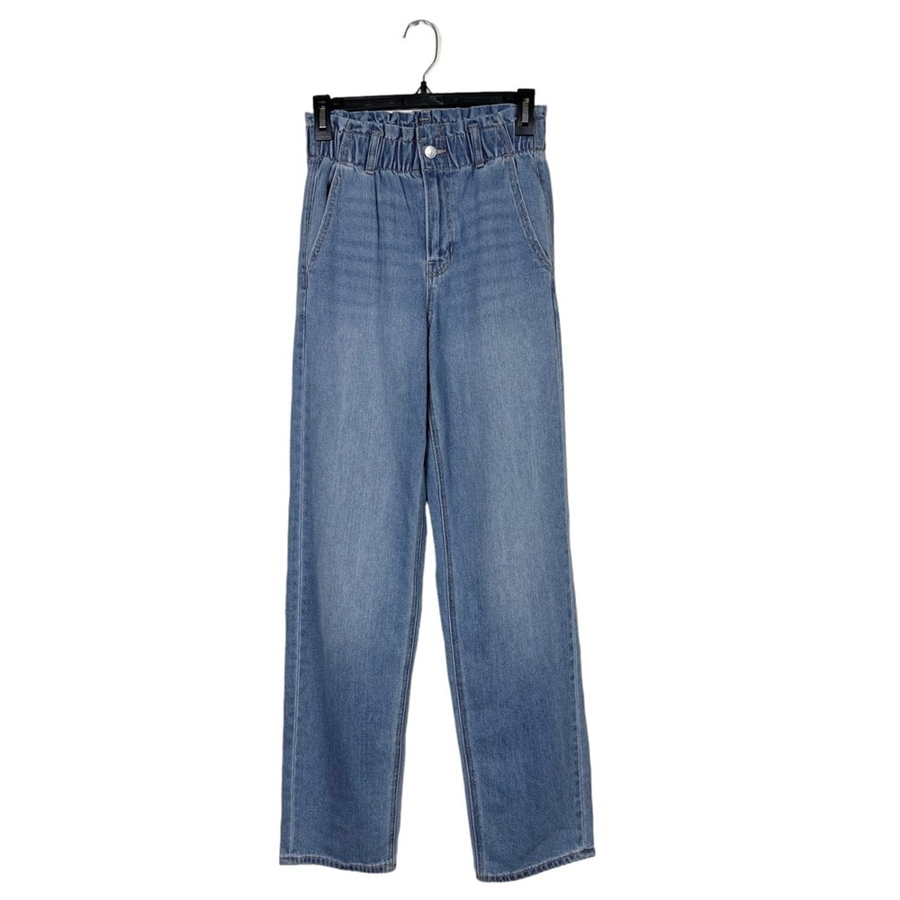 AEO American Eagle Mom Jeans High Rise Paper Bag Waist Women’s Size 2 Regular